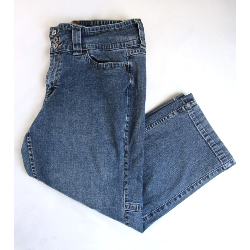 Lee Jeans One True Fit Capri Back Flaps Women's Size 13/14